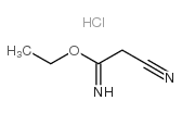 2-cyano-acetimidic acid ethyl ester hcl structure