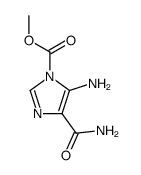5-amino-1-methoxycarbonylimidazole-4-carboxamide Structure