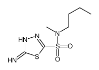 5-amino-N-butyl-N-methyl-1,3,4-thiadiazole-2-sulfonamide结构式