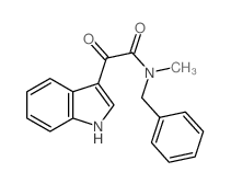 N-苄基-2-(1H-吲哚-3-基)-n-甲基-2-氧代-乙酰胺结构式