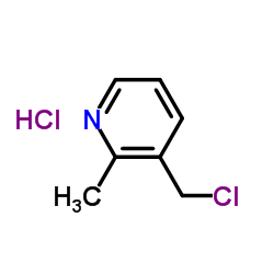 3-(氯甲基)-2-甲基 吡啶盐酸盐结构式