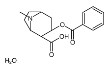 Benzoylecgonine tetrahydrate Structure