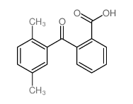 2-(2,5-二甲基苯甲酰基)-苯甲酸结构式