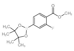 3-氟-4-甲氧基羰基苯硼酸频那醇酯结构式