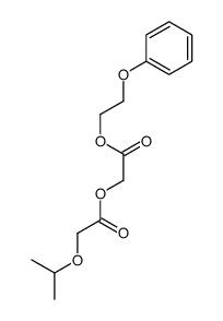 [2-oxo-2-(2-phenoxyethoxy)ethyl] 2-propan-2-yloxyacetate结构式