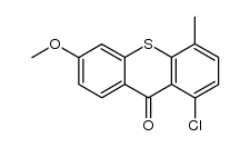 1-chloro-6-methoxy-4-methylthioxanthenone Structure