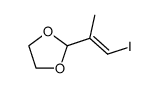 2-((E)-2-Iodo-1-methyl-vinyl)-[1,3]dioxolane Structure