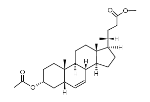 methyl 3α-acetoxy-5β-chol-6-en-24-oate Structure