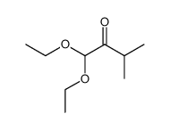 1,1-DIETHOXY-3-METHYLBUTAN-2-ONE结构式