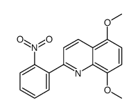 5,8-dimethoxy-2-(2-nitrophenyl)quinoline结构式