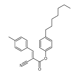 (4-heptylphenyl) 2-cyano-3-(4-methylphenyl)prop-2-enoate结构式