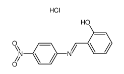 2-[(4-nitro-phenylimino)-methyl]-phenol, hydrochloride结构式