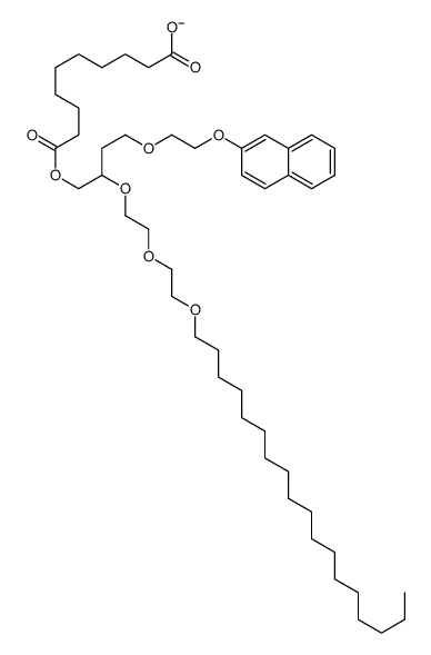 10-[4-(2-naphthalen-2-yloxyethoxy)-2-[2-(2-octadecoxyethoxy)ethoxy]butoxy]-10-oxodecanoate Structure