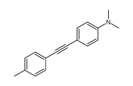 N,N-dimethyl-4-[2-(4-methylphenyl)ethynyl]aniline Structure