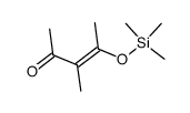 3-methyl-4-(trimethylsilyloxy)-3(E)-penten-2-one Structure