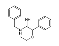 N1-Benzyl-2-ethoxy-2-phenylacetamidine结构式