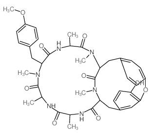 Bouvardin,5-(N-methyl-L-tyrosine)- (9CI) structure