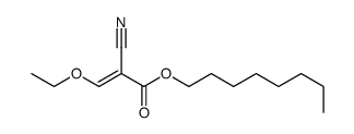 octyl (E)-2-cyano-3-ethoxyprop-2-enoate结构式