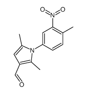 2,5-dimethyl-1-(4-methyl-3-nitrophenyl)pyrrole-3-carbaldehyde结构式