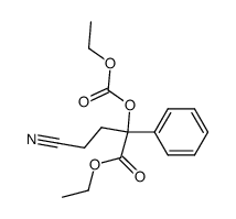 4-Cyano-2-ethoxycarbonyloxy-2-phenyl-butyric acid ethyl ester Structure