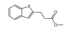 methyl 3-(benzo[b]thiophen-2-yl)propanoate结构式