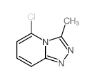 5-氯-3-甲基-[1,2,4]三唑并[4,3-A]吡啶结构式
