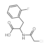 2-[(2-chloroacetyl)amino]-3-(2-fluorophenyl)propanoic acid Structure
