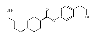 trans-4-Pentylcyclohexanecarboxylic acid 4-propylphenyl ester Structure