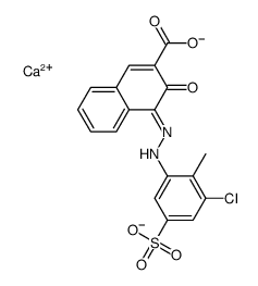 calcium 4-[(3-chloro-2-methyl-5-sulphonatophenyl)azo]-3-hydroxy-2-naphthoate Structure