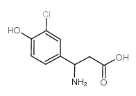 3-氨基-3-(3-氯-4-羟基苯基)-丙酸结构式