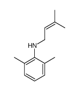 2,6-Dimethyl-N-(3-methyl-2-butenyl)benzenamine结构式