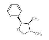 (4R,5S)-3,4-dimethyl-5-phenyl-1,3-oxazolidine结构式