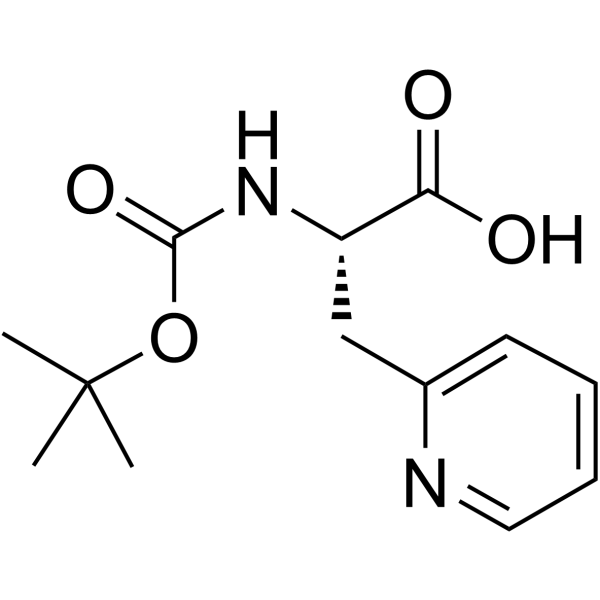 Boc-3-(2-pyridyl)-L-alanine structure