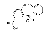 11,11-dioxobenzo[b][1]benzothiepine-2-carboxylic acid结构式
