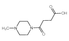 4-(4-甲基哌嗪-1-基)-4-氧代丁酸结构式