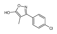 3-(4-氯苯基)-4-甲基异噁唑-5-醇结构式