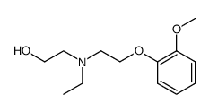 2-{ethyl-[2-(2-methoxy-phenoxy)-ethyl]-amino}-ethanol结构式