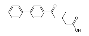 5-Oxo-5-(4-biphenylyl)-3-methyl-valeriansaeure结构式