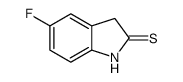 5-氟-1,3-二氢吲哚-2-硫酮结构式