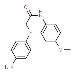 2-[(4-AMINOPHENYL)SULFANYL]-N-(4-METHOXYPHENYL)ACETAMIDE Structure