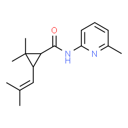 Cyclopropanecarboxamide, 2,2-dimethyl-3-(2-methyl-1-propenyl)-N-(6-methyl- Structure