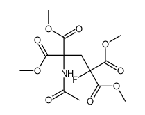 2-Acetamino-2,4-dicarboxy-4-fluor-glutarsaeuretetramethylester结构式