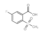 5-氟-2-(甲基磺酰基)苯甲酸结构式