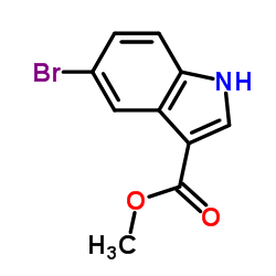 5-溴吲哚-3-羧酸甲酯结构式