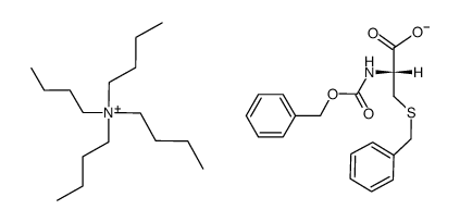 tetrabutylammoniumS-benzyl-N-((benzyloxy)carbonyl)-L-cysteinate Structure