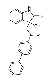 3-(2-([1,1'-biphenyl]-4-yl)-2-oxoethyl)-3-hydroxyindolin-2-one结构式