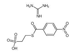 guanidinium 2-(4-nitrobenzoylthio)ethanesulfonate结构式
