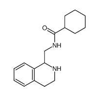 N-((1,2,3,4-dihydroisoquinolin-1-yl)methyl)cyclohexanecarboxamide Structure