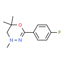 4H-1,3,4-Oxadiazine,2-(p-fluorophenyl)-5,6-dihydro-4,6,6-trimethyl-(8CI)结构式
