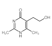 4(3H)-Pyrimidinone,5-(2-hydroxyethyl)-2,6-dimethyl-结构式